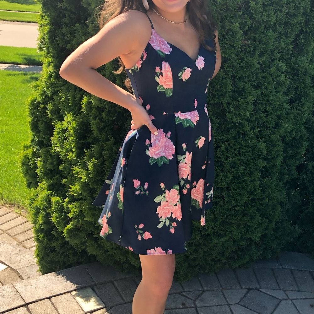 Windsor Navy floral dress